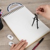 image:imageMr Pen Metal Geometry Kit  4Pack Set Square Protractor Aluminum Ruler  Drafting Triangles