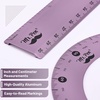 image:imageMr Pen Metal Geometry Kit 4 Pack 45 amp 3060 Set Squares  6 Protractor amp 12 Ruler Durable Metal Drafting Tools for Technical Drawing Math Engineering amp ArchitectureBlue Magenta Color
