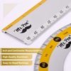 image:imageMr Pen Metal Geometry Kit 4 Pack 45 amp 3060 Set Squares  6 Protractor amp 12 Ruler Durable Metal Drafting Tools for Technical Drawing Math Engineering amp ArchitectureYellow Stripes