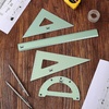 image:imageMr Pen Metal Geometry Kit 4 Pack 45 amp 3060 Set Squares  6 Protractor amp 12 Ruler Durable Metal Drafting Tools for Technical Drawing Math Engineering amp ArchitectureLight Green