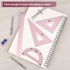 image:imageMr Pen Metal Geometry Kit 4 Pack 45 amp 3060 Set Squares  6 Protractor amp 12 Ruler Durable Metal Drafting Tools for Technical Drawing Math Engineering amp ArchitectureLight Pink