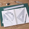 image:imageMr Pen Metal Geometry Kit 4 Pack 45 amp 3060 Set Squares  6 Protractor amp 12 Ruler Durable Metal Drafting Tools for Technical Drawing Math Engineering amp ArchitecturePeriwinkle Gray