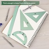 image:imageMr Pen Metal Geometry Kit 4 Pack 45 amp 3060 Set Squares  6 Protractor amp 12 Ruler Durable Metal Drafting Tools for Technical Drawing Math Engineering amp ArchitectureLight Green
