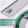 image:imageMr Pen Metal Geometry Kit 4 Pack 45 amp 3060 Set Squares  6 Protractor amp 12 Ruler Durable Metal Drafting Tools for Technical Drawing Math Engineering amp ArchitectureGreen Stripes