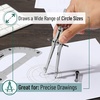 image:imageMr Pen Metal Protractor and Metal Compass Set Compass for Geometry  Geometry Set Compasses Protractor and Compass Protractor for Geometry Drawing Compass Math Compass Math Compass