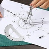 image:imageMr Pen Metal Protractor and Metal Compass Set Compass for Geometry  Geometry Set Compasses Protractor and Compass Protractor for Geometry Drawing Compass Math Compass Math Compass
