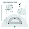 image:imageMr Pen Metal Protractor and Metal Compass Set Compass for Geometry  Geometry Set Compasses Protractor and Compass Protractor for Geometry Drawing Compass Math Compass Math Compass