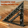 image:imageMr Pen Metal Square Ruler 7 Inch Aluminum Rafter Square  Carpenters Square Tool Carpentry SquaresBlack