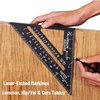 image:imageMr Pen Metal Square Ruler 7 Inch Aluminum Rafter Square  Carpenters Square Tool Carpentry SquaresBlack