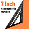 image:imageMr Pen Metal Square Ruler 7 Inch Aluminum Rafter Square  Carpenters Square Tool Carpentry SquaresBlack