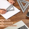 image:imageMr Pen Metal Square Ruler 7 Inch Aluminum Rafter Square  Carpenters Square Tool Carpentry SquaresSilver