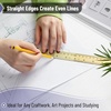 image:imageMr Pen Metal Straight Edge Ruler 4 pcs 6 8 12 14 Black  Stainless Steel Ruler Set Imperial amp Metric Measurements for Drawing Home Office EngineeringGold