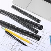 image:imageMr Pen Metal Straight Edge Ruler 4 pcs 6 8 12 14 Black  Stainless Steel Ruler Set Imperial amp Metric Measurements for Drawing Home Office EngineeringBlack