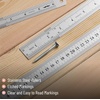 image:imageMr Pen Metal Straight Edge Ruler 4 pcs 6 8 12 14 Black  Stainless Steel Ruler Set Imperial amp Metric Measurements for Drawing Home Office EngineeringSilver
