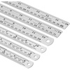 image:imageMr Pen Metal Straight Edge Ruler 4 pcs 6 8 12 14 Black  Stainless Steel Ruler Set Imperial amp Metric Measurements for Drawing Home Office EngineeringSilver