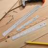 image:imageMr Pen Metal Straight Edge Ruler 4 pcs 6 8 12 14 Black  Stainless Steel Ruler Set Imperial amp Metric Measurements for Drawing Home Office EngineeringSilver