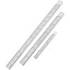 image:imageMr Pen Metal Straight Edge Ruler 4 pcs 6 8 12 14 Black  Stainless Steel Ruler Set Imperial amp Metric Measurements for Drawing Home Office EngineeringSilver