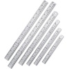image:imageMr Pen Metal Straight Edge Ruler 4 pcs 6 8 12 14 Black  Stainless Steel Ruler Set Imperial amp Metric Measurements for Drawing Home Office EngineeringSilver