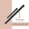 image:imageMr Pen Metal Straight Edge Ruler 4 pcs 6 8 12 14 Black  Stainless Steel Ruler Set Imperial amp Metric Measurements for Drawing Home Office EngineeringBlack