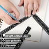 image:imageMr Pen Metal Straight Edge Ruler 4 pcs 6 8 12 14 Black  Stainless Steel Ruler Set Imperial amp Metric Measurements for Drawing Home Office EngineeringBlack