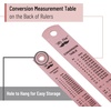 image:imageMr Pen Metal Straight Edge Ruler 4 pcs 6 8 12 14 Black  Stainless Steel Ruler Set Imperial amp Metric Measurements for Drawing Home Office EngineeringRose Gold