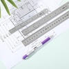 image:imageMr Pen Metal Straight Edge Ruler 4 pcs 6 8 12 14 Black  Stainless Steel Ruler Set Imperial amp Metric Measurements for Drawing Home Office EngineeringSilver