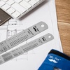 image:imageMr Pen Metal Straight Edge Ruler 4 pcs 6 8 12 14 Black  Stainless Steel Ruler Set Imperial amp Metric Measurements for Drawing Home Office EngineeringSilver