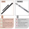 image:imageMr Pen Metal Straight Edge Ruler 4 pcs 6 8 12 14 Black  Stainless Steel Ruler Set Imperial amp Metric Measurements for Drawing Home Office EngineeringBlack