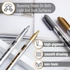 image:imageMr Pen Metallic Paint Markers 6 Pack Silver Paint Marker Gold Ink Pen  Silver Markers Permanent Metallic Gold Metallic MarkerSilver