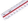 image:imageMr Pen Metric Engineer Scale Ruler Ruler 12 Aluminum Scale Ruler Triangular Scale Scale Ruler for Blueprint Triangle Ruler Metric Engineering Drafting Ruler