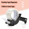 image:imageMr Pen Packing Tape Dispenser Gun 2Inch Blue 4 Pack with 4 Rolls Tape  Heavy Duty Packing Tape with Dispenser for Mailing Moving Boxes and PackagingBlack
