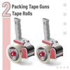image:imageMr Pen Packing Tape Dispenser Gun 2Inch Blue 4 Pack with 4 Rolls Tape  Heavy Duty Packing Tape with Dispenser for Mailing Moving Boxes and PackagingRed