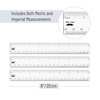 image:imageMr Pen Plastic Ruler 8 Inch 3 Pack EasytoRead Markings  ScratchResistant Design Durable Clear Rulers for Crafting Office amp School School Supplies
