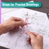 image:imageMr Pen Professional Compass for Geometry Extra Lead  Metal Compass Drawing Tool for Students Drafting and Engineering Technical Drawings Circles and Geometry ProjectsPurple