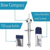 image:imageMr Pen Professional Compass for Geometry Extra Lead  Metal Compass Drawing Tool for Students Drafting and Engineering Technical Drawings Circles and Geometry ProjectsSilver