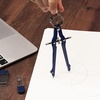 image:imageMr Pen Professional Compass for Geometry Extra Lead  Metal Compass Drawing Tool for Students Drafting and Engineering Technical Drawings Circles and Geometry ProjectsBlue