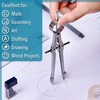 image:imageMr Pen Professional Compass for Geometry Extra Lead  Metal Compass Drawing Tool for Students Drafting and Engineering Technical Drawings Circles and Geometry ProjectsSilver