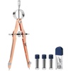 image:imageMr Pen Professional Compass for Geometry Extra Lead  Metal Compass Drawing Tool for Students Drafting and Engineering Technical Drawings Circles and Geometry ProjectsRose Gold