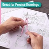image:imageMr Pen Professional Compass for Geometry Extra Lead  Metal Compass Drawing Tool for Students Drafting and Engineering Technical Drawings Circles and Geometry ProjectsPink