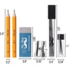 image:imageMr Pen Professional Geometry Set 15 pcs Drafting Tools with Protractor  Compass Metal Ruler Triangles Pens amp Pencils Complete Geometry amp Drafting Kit for Architects Engineers amp StudentsSilver