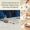 image:imageMr Pen Professional Geometry Set 15 pcs Drafting Tools with Protractor  Compass Metal Ruler Triangles Pens amp Pencils Complete Geometry amp Drafting Kit for Architects Engineers amp StudentsSilver