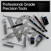 image:imageMr Pen Professional Geometry Set 17 pcs Metal Compass  Mechanical Pencils Rulers Protractor amp Set Squares Lead Refills Extra Screws amp Needles Drafting Kit for Math