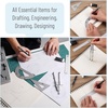 image:imageMr Pen Professional Geometry Set 17 pcs Metal Compass  Mechanical Pencils Rulers Protractor amp Set Squares Lead Refills Extra Screws amp Needles Drafting Kit for Math
