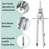 image:imageMr Pen Professional Metal Compass with Wheel  Lock and Extension Bar for Geometry Drafting Math Drawing Compass for Geometry Tool for Drawing Circles Drawing Compass
