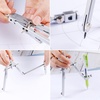 image:imageMr Pen Professional Metal Compass with Wheel  Lock and Extension Bar for Geometry Drafting Math Drawing Compass for Geometry Tool for Drawing Circles Drawing Compass