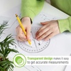 image:imageMr Pen Protractor Set 4 3 Pack  Clear Plastic Protractors for Measuring Angles 180 Small Protractor for Students School Math Geometry2 Pcs