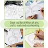 image:imageMr Pen Protractor Set 4 3 Pack  Clear Plastic Protractors for Measuring Angles 180 Small Protractor for Students School Math Geometry2 Pcs
