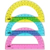 image:imageMr Pen Protractor Set 4 3 Pack  Clear Plastic Protractors for Measuring Angles 180 Small Protractor for Students School Math Geometry3 Pcs