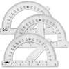 image:imageMr Pen Protractor Set 4 3 Pack  Clear Plastic Protractors for Measuring Angles 180 Small Protractor for Students School Math Geometry3 Pcs