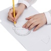 image:imageMr Pen Protractor Set 4 3 Pack  Clear Plastic Protractors for Measuring Angles 180 Small Protractor for Students School Math Geometry3 Pcs